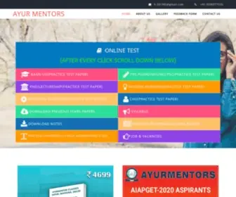 Ayurmentors.com(Ayurmentors) Screenshot