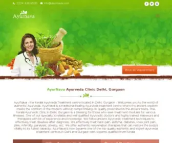 Ayurnava.com(Ayurveda Treatment Center in Delhi & Gurgaon) Screenshot