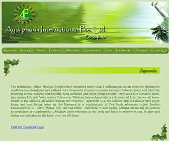 Ayurpharm.net(Ayurpharm International Pte Ltd) Screenshot