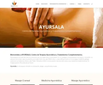 Ayursala.cl(Centro de Terapias Ayurvédicas y Tratamientos Complementarios) Screenshot