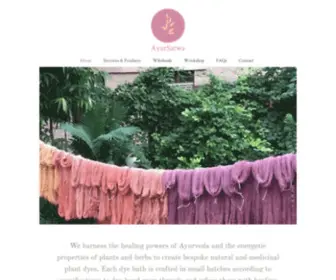 Ayursatwa.com(Ayurvedic Dyeing) Screenshot