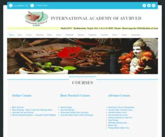 Ayurved-INT.com(INTERNATIONAL ACADEMY OF AYURVED) Screenshot