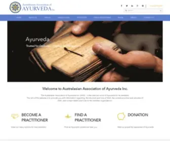 Ayurved.org.au(Australasian Association of Ayurveda) Screenshot