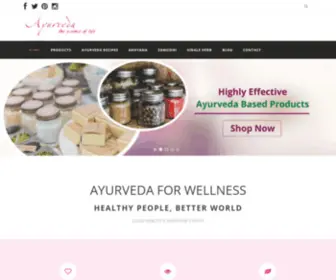 Ayurveda-For-Wellness.com(Products, Treatment, Recipes by Dr) Screenshot