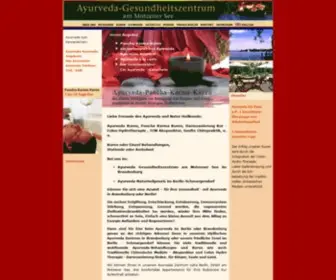 Ayurveda-Praxis.de(Einchecken und Entspannen) Screenshot