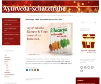 Ayurveda-Schatztruhe.de(Blog über Ayurveda) Screenshot