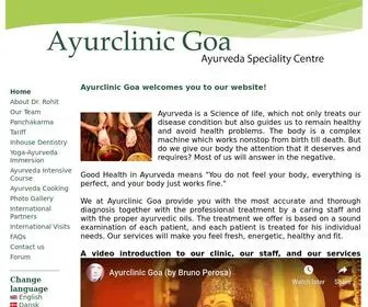 Ayurvedagoa.org(Ayurclinic Goa) Screenshot