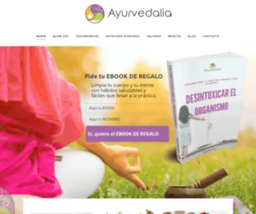 Ayurvedalia.com(Inicio) Screenshot