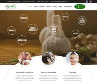 Ayurvedasg.com(Ayurvedic Massage) Screenshot