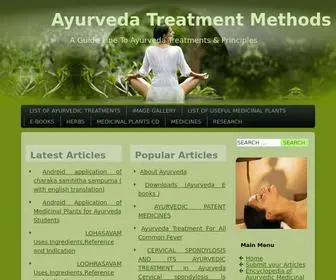 Ayurvedatreatments.co.in(Ayurveda Treatments are based on Tridosha Principle. Ayurveda) Screenshot