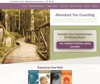 Ayurvedawellness.org(Abundant You Coaching) Screenshot