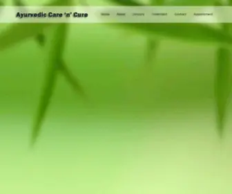 Ayurvediccarencure.com(Ayurvedic Care n Cure) Screenshot