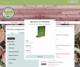 Ayurvedichealthcenter.com(Ayurvedic Health Center) Screenshot