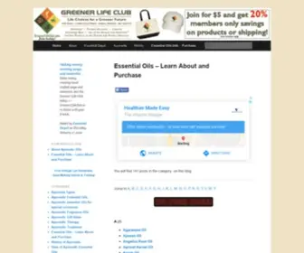 Ayurvedicoils.com(Essential Oil) Screenshot