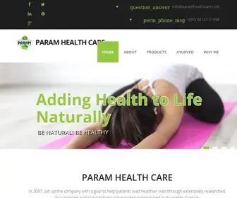 Ayurvedindia.net(PARAM Health Care) Screenshot