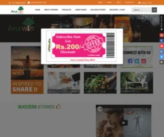 Ayurwin.com(Best Ayurvedic Company in India) Screenshot