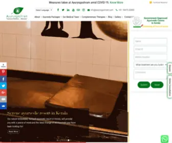 Ayuryogashram.in(Ayurvedic Treatment in Kerala) Screenshot