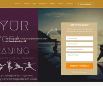 Ayuryogatraining.com(Ayur Training) Screenshot
