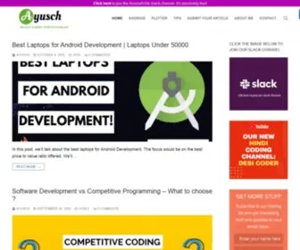 Ayusch.com(The Android Development Blog) Screenshot