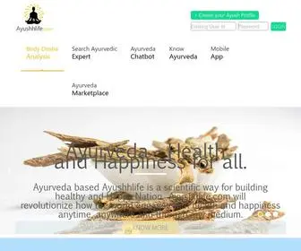 Ayushhlife.com(Ayurveda) Screenshot