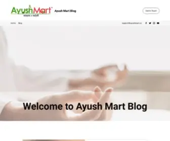 Ayushmart.info(Ayush Mart Blog) Screenshot