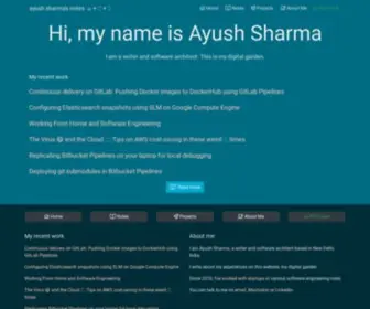 Ayushsharma.in(Ayushsharma) Screenshot