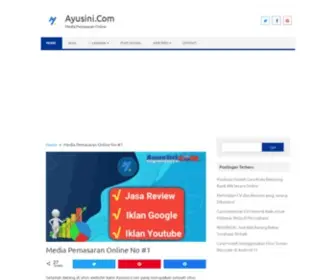 Ayusini.com(Media online untuk berbagi informasi) Screenshot