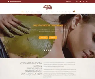 Ayuskama.com(Ayurveda treatment) Screenshot