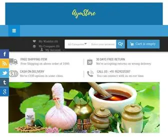 AyuStore.com(Best Ayurvedic Medicines) Screenshot