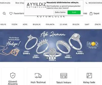 Ayyildizkuyumcu.com(Ayyılıdız kuyumculuk A'dan Z'ye bütün altın alış) Screenshot