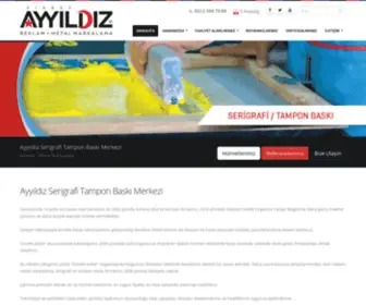 Ayyildizserigrafi.com(Ayyıldız Reklam ®) Screenshot