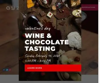 Ayzanyc.com(Ayza Wine & Chocolate Bar) Screenshot