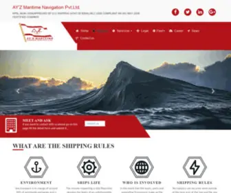 Ayzmaritimenavigation.com(AY'Z MARITIME NAVIGATION) Screenshot