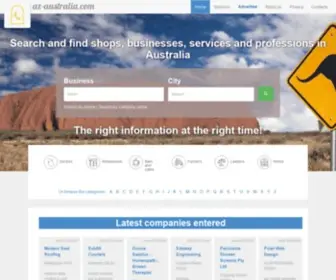 AZ-Australia.com(Find shops) Screenshot