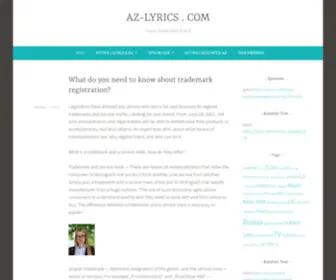 AZ-Lyrics.com.ru(AZ Lyrics) Screenshot
