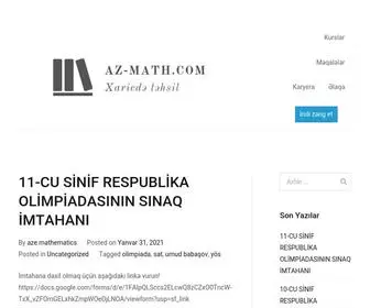 AZ-Math.com(Xaricdə təhsil) Screenshot