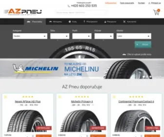 AZ-Pneu.cz(Pneumatiky, alu-kola a levné pneu) Screenshot