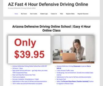 AZ4Hourddonline.com(Our Arizona Defensive driving online school) Screenshot