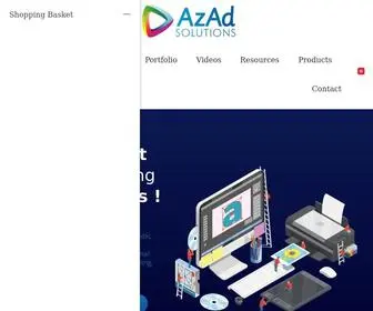Azad.co(AzAd Designing Printing Hosting Website Email Social Media Marketing Discussion Forum) Screenshot