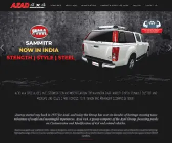 Azad4X4.com(Customization & Modification 4X4 Vehicles in India) Screenshot