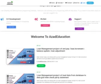 Azadeducation.in(Download and install Bunifu UI C# Framework) Screenshot