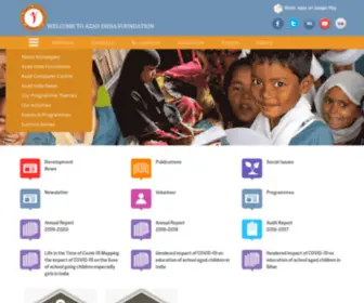 Azadindia.org(Indian NGO) Screenshot