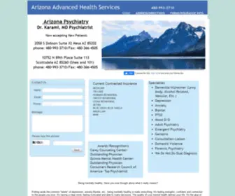 Azadvancedhealthservices.com(Arizona Advanced Health Services) Screenshot