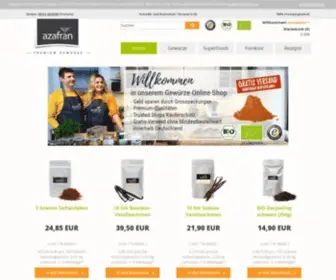 Azafran.de(Azafran® gewürze und tee online einkaufen) Screenshot