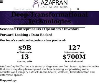 Azafrancapitalpartners.com(Azafran Capital Partners) Screenshot