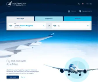 Azal.az(Book flights online on official website of AZAL) Screenshot