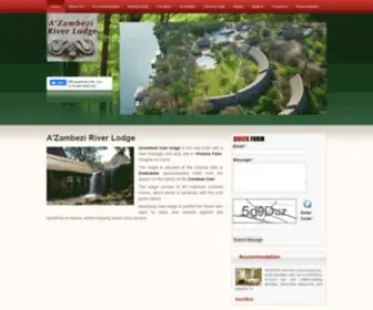 Azambezi-Hotel.com(A'Zambezi River Lodge) Screenshot