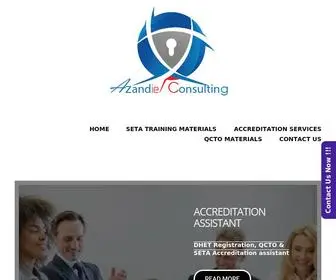 Azandie.co.za(QCTO & DHET Accreditation Services is guaranteed and stress free with us) Screenshot