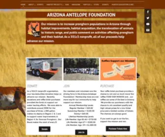 Azantelope.org(Arizona Antelope Foundation) Screenshot