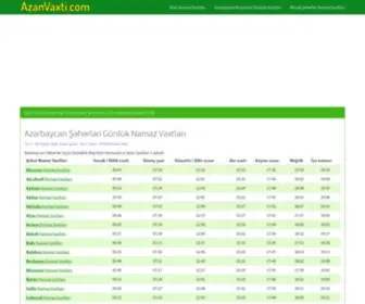 Azanvaxti.com(Namaz vaxtları) Screenshot